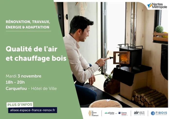 Illustration de l'événement : Conférence : qualité de l'air et chauffage bois