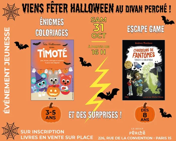 Illustration de l'événement : Viens fêter Halloween au Divan Perché !