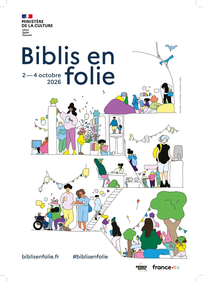 Illustration de l'événement : Biblis en folie 2026 : à la rencontre d'auteurs malviens