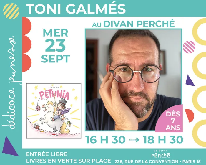 Illustration de l'événement : Jeunesse : Toni Galmés dédicace « Pétunia »