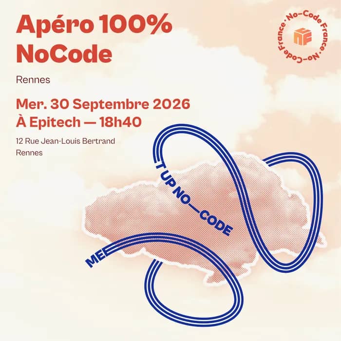 Illustration de l'événement : Meetup No-Code France #3 à Rennes