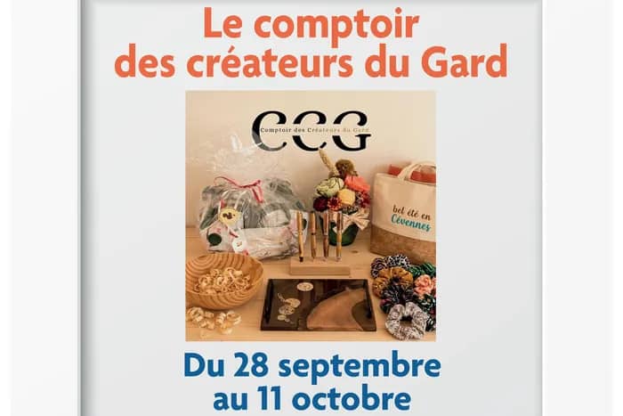 Illustration de l'événement : La vitrine accueille Le Comptoir des Créateurs du Gard