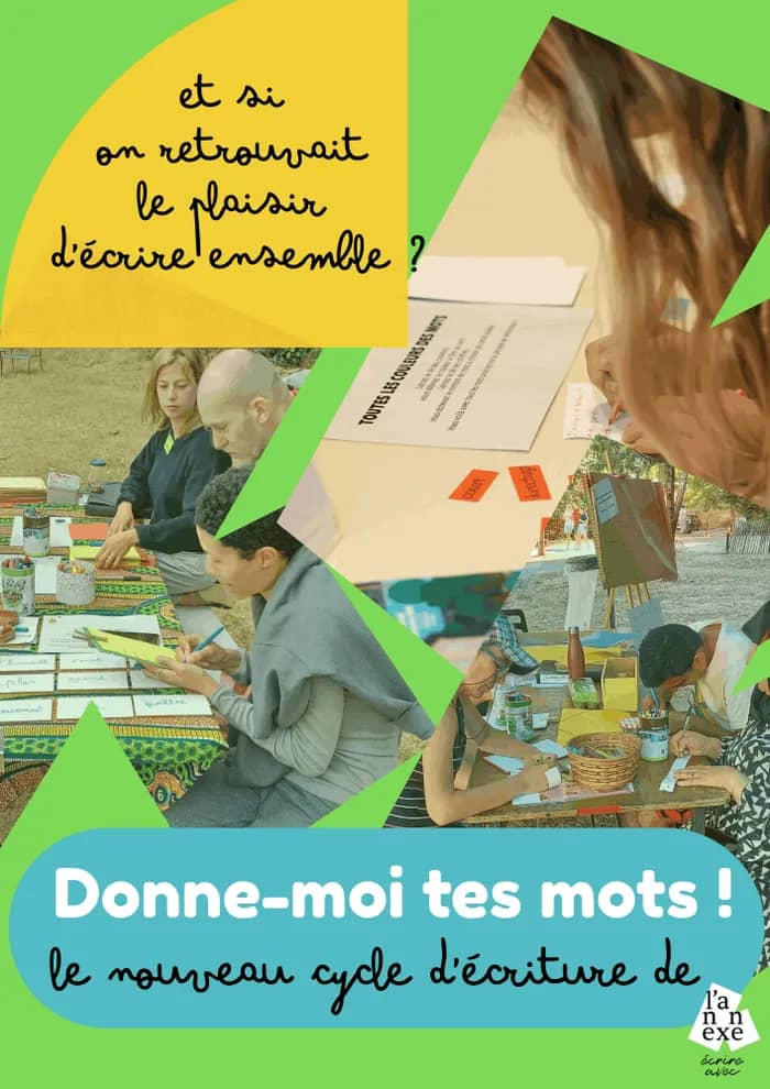 Illustration de l'événement : Donne-moi tes mots / Le cycle d'atelier d'écriture de l'Annexe