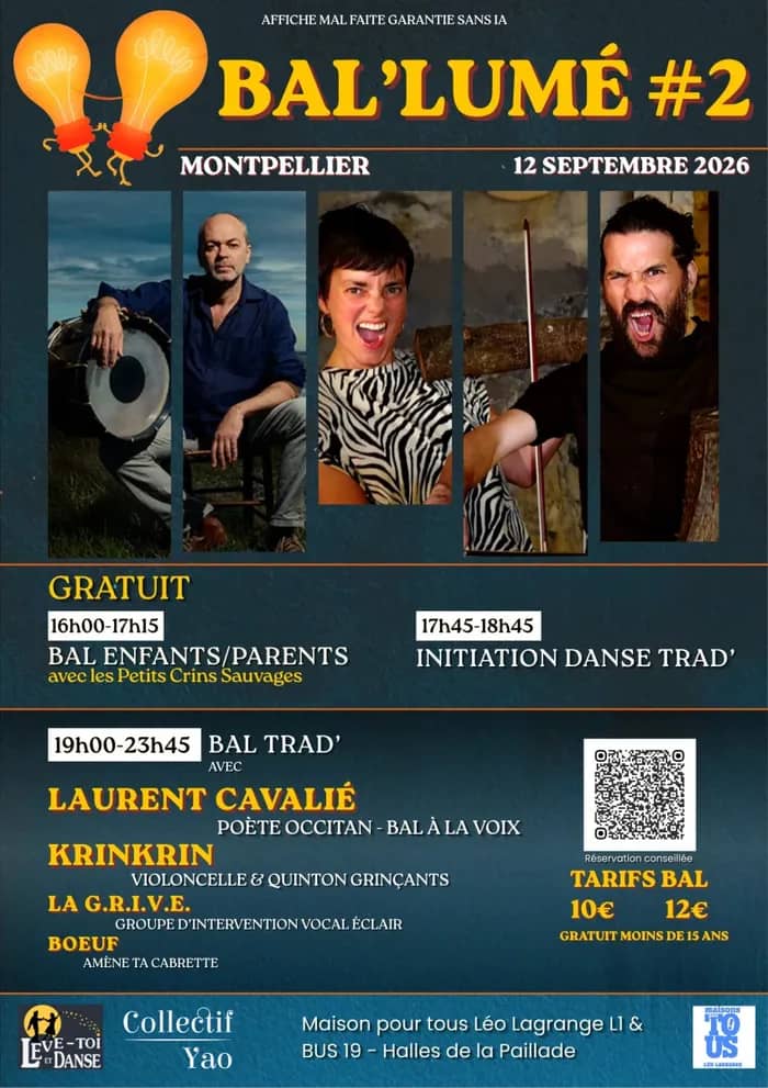 Illustration de l'événement : Bal'lumé de rentrée - Krinkrin & Laurent Cavalié