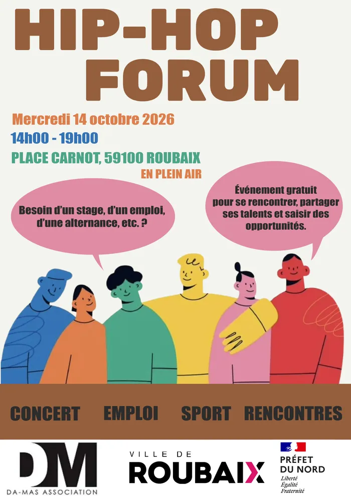 Illustration de l'événement : "Hip Hop Forum EST x Mercredi 14 octobre 2026