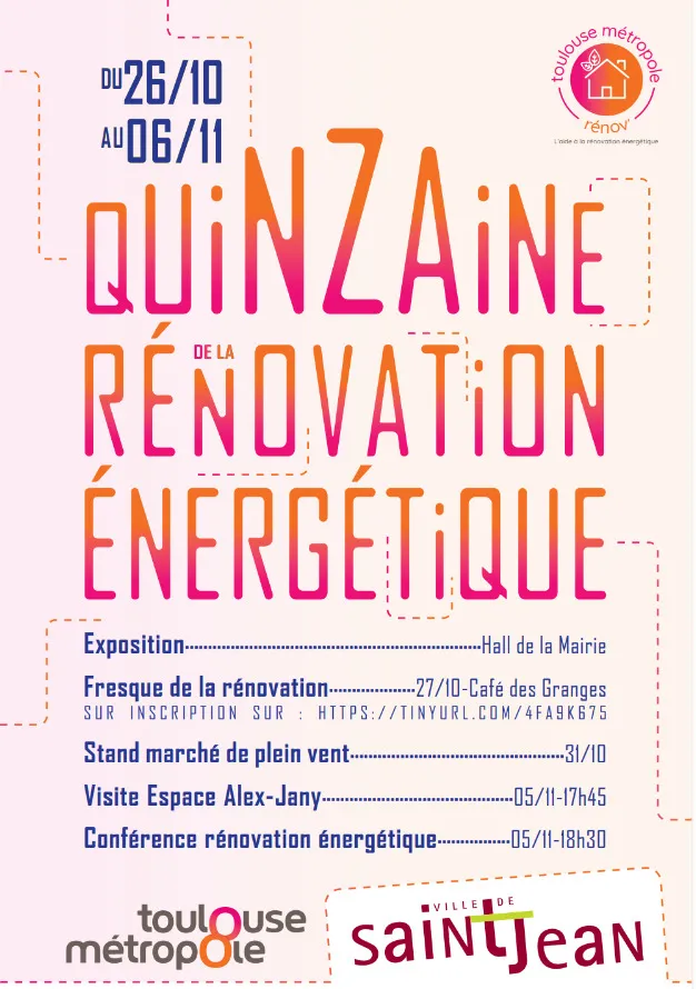 Illustration de l'événement : Tout public - Quinzaine de la rénovation énergétique à Saint-Jean - Festival
