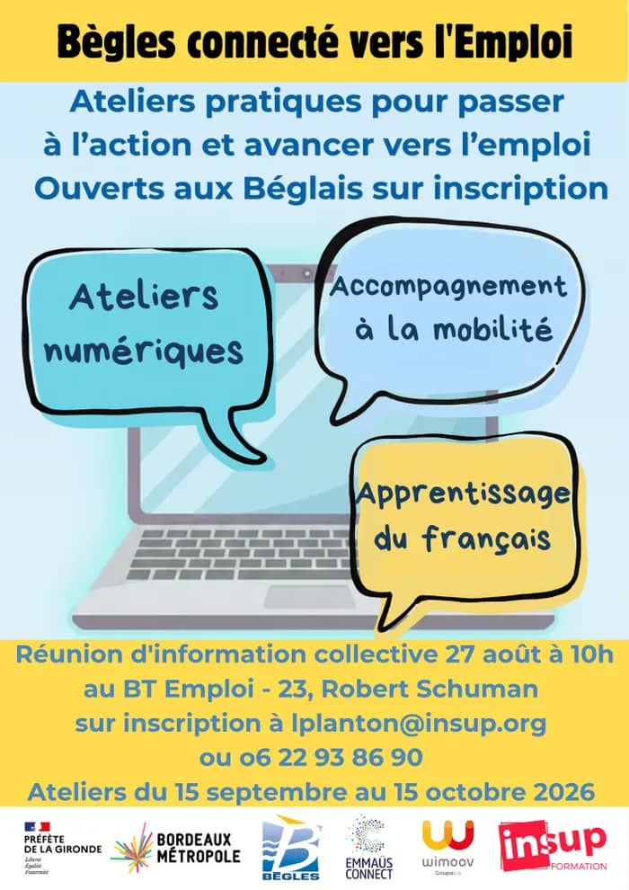 Illustration de l'événement : Bègles connecté vers l'emploi