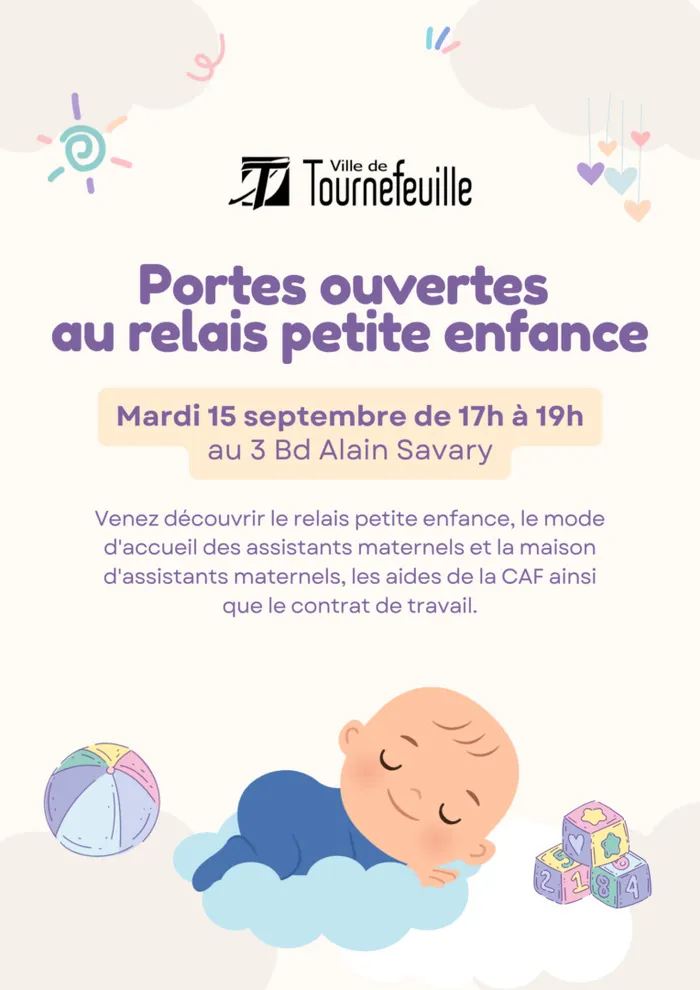 Illustration de l'événement : Portes ouvertes du Relais Petite Enfance - Mardi 15 septembre