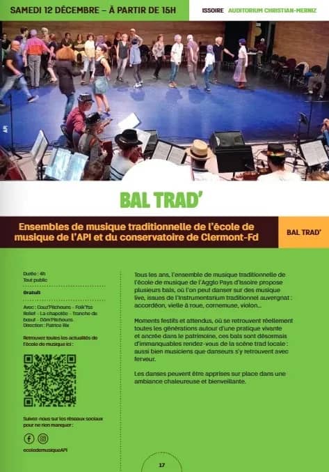 Illustration de l'événement : Bal trad' de l'école de musique de l'API