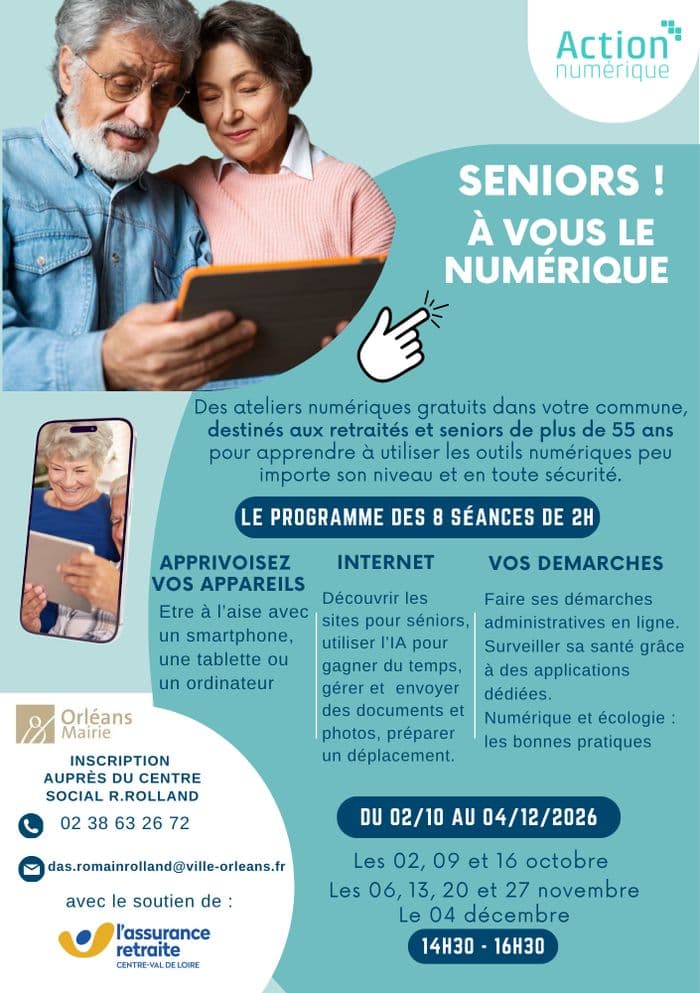 Illustration de l'événement : A vous le Numérique Seniors ! à Orléans la Source