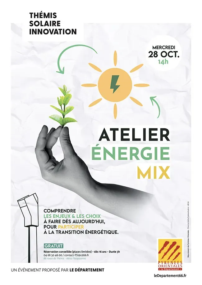 Illustration de l'événement : Atelier Energie Mix - Thémis Solaire Innovation