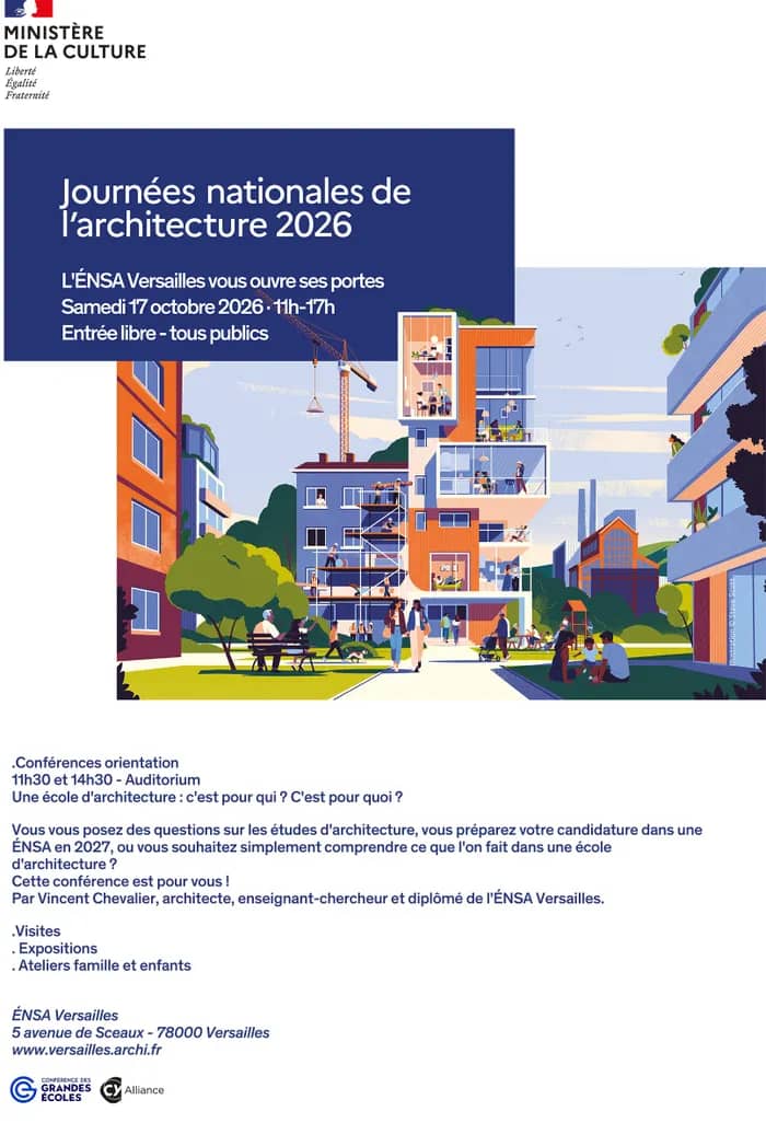 Illustration de l'événement : Journées Nationales de l'Architecture à l'ÉNSA Versailles