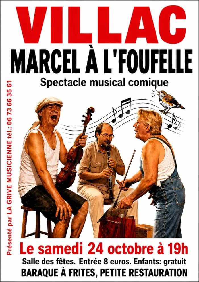 Illustration de l'événement : Spectacle musical Trad "MARCEL A L'FOUFELLE"