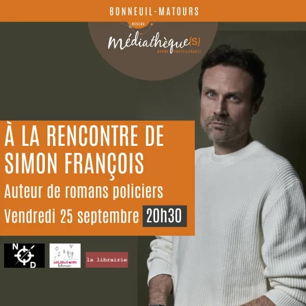 Illustration de l'événement : À la rencontre de Simon François, auteur de romans policiers