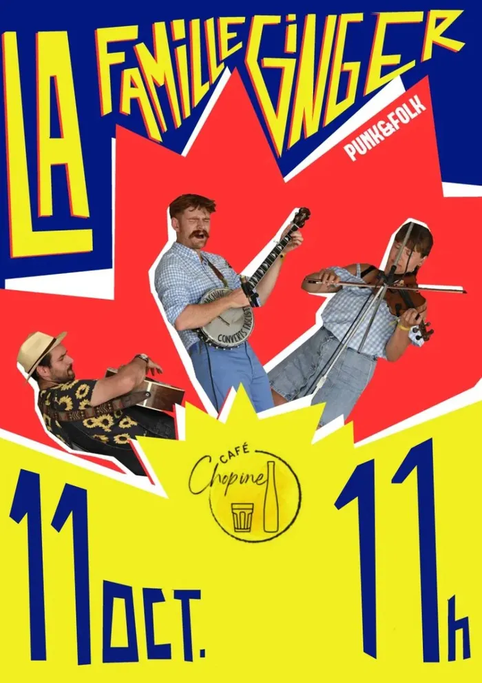 Illustration de l'événement : La famille ginger's jam au café chopine !