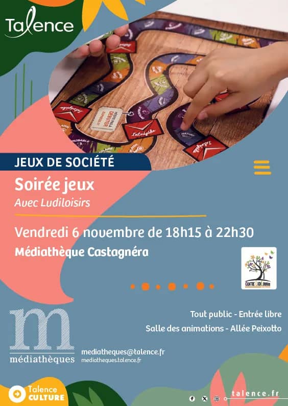 Illustration de l'événement : Soirée jeux à la médiathèque Castagnéra avec Ludiloisirs