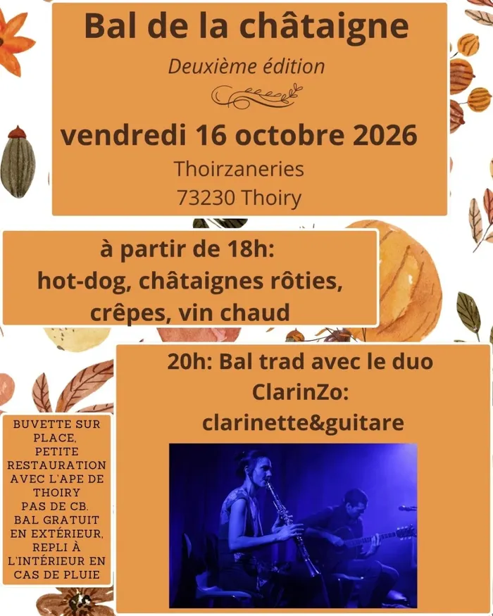 Illustration de l'événement : Bal de la châtaigne Deuxième édition