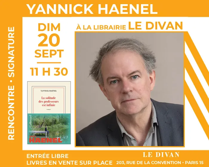 Illustration de l'événement : Yannick Haenel présente « La Solitude des professeurs est infinie »