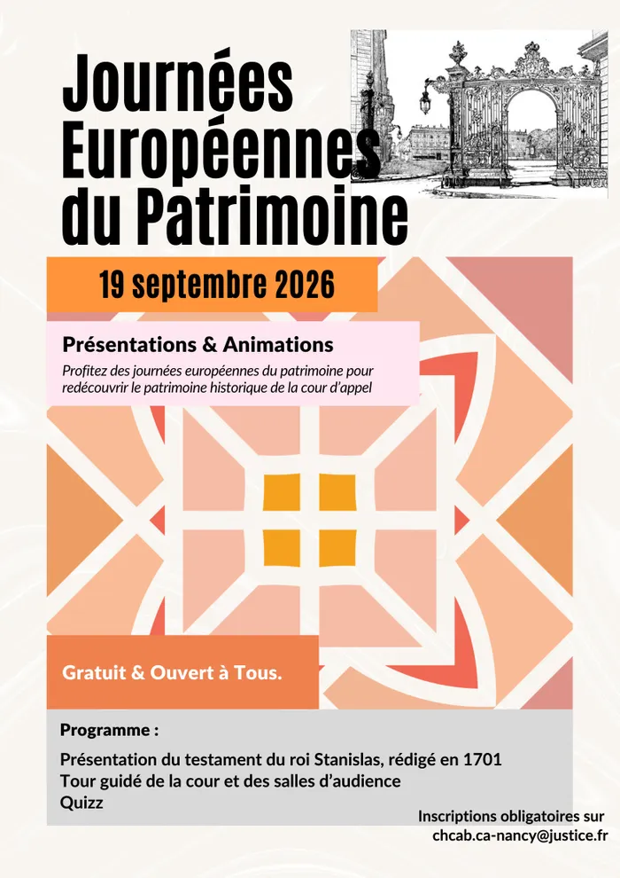 Illustration de l'événement : Présentation d'un document historique rare à la Cour d'appel