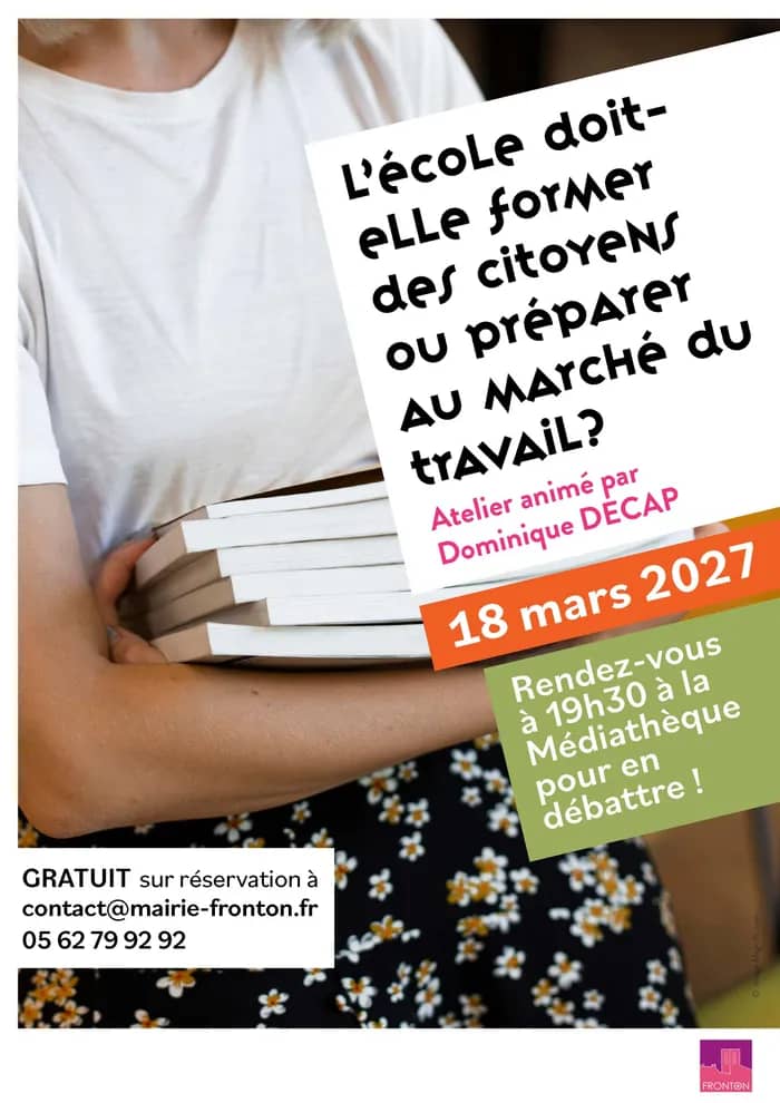 Illustration de l'événement : Atelier Philo | L'école doit-elle former des citoyens ou préparer au marché du travail ?
