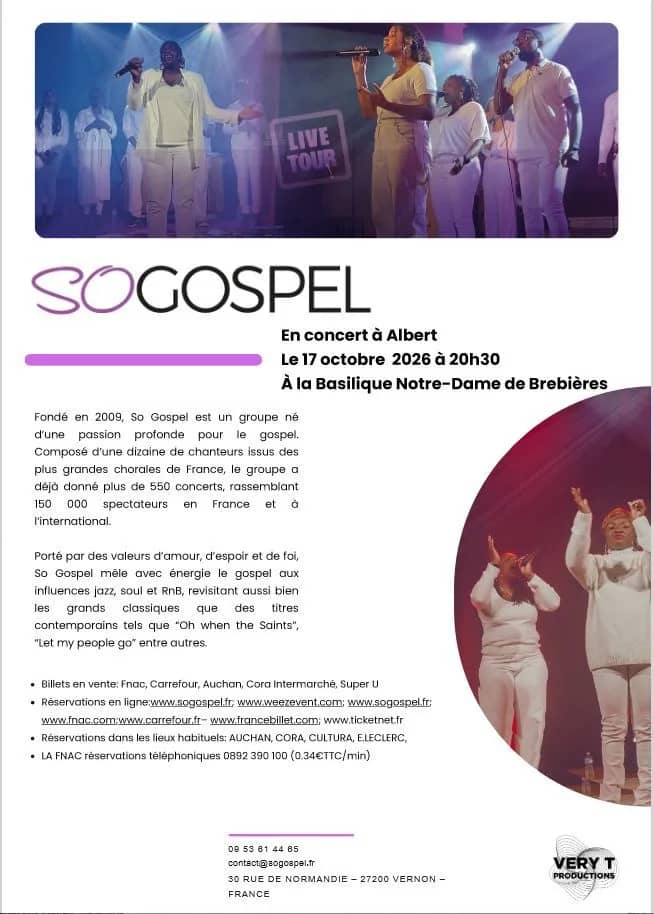 Illustration de l'événement : Concert gospel Basilique Albert