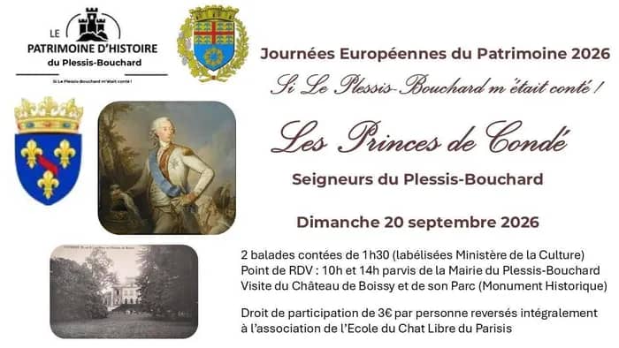 Illustration de l'événement : Les Princes de Condé, Seigneurs du Plessis-Bouchard / Val d'Oise 95150