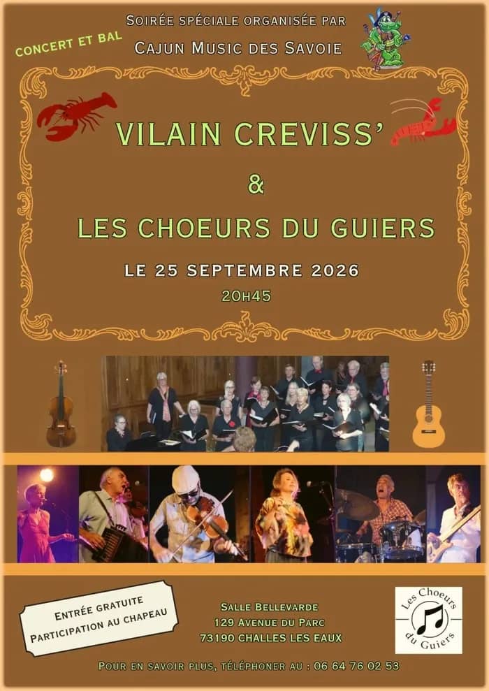 Illustration de l'événement : Concert Vilain Creviss' et les Choeurs du Guiers