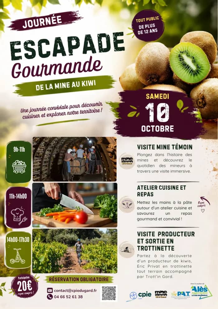 Illustration de l'événement : Journée Escapade Gourmande – De la mine au kiwi