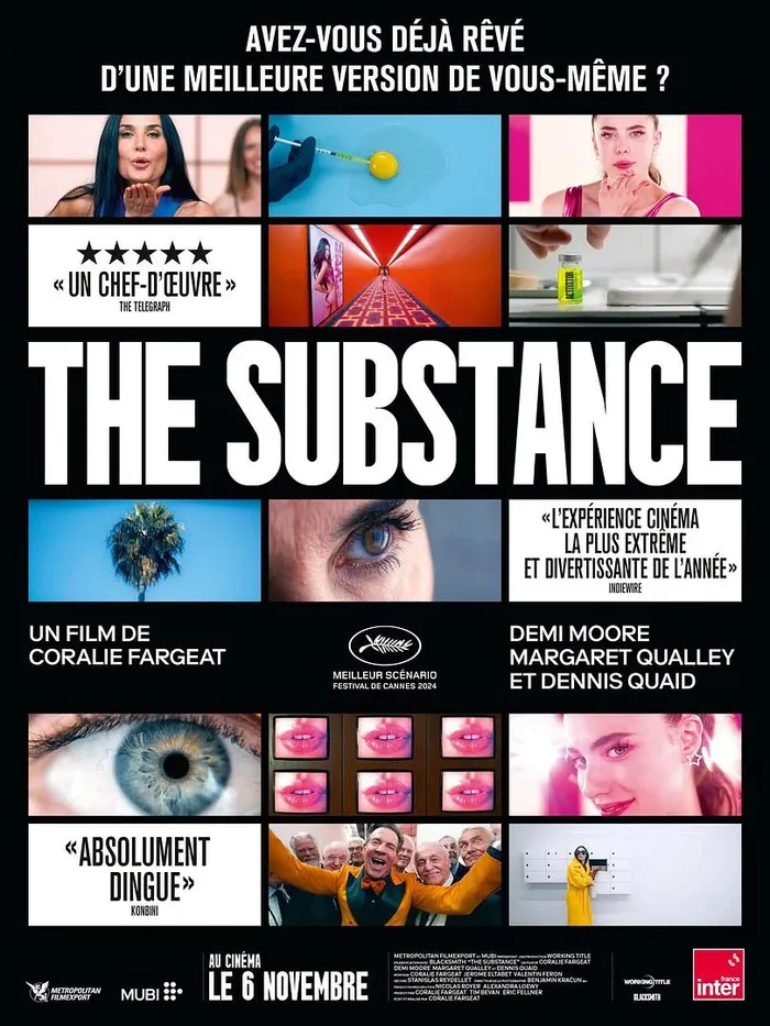Illustration de l'événement : UIA • Ça tourne au cinéma : le septième art se met en scène #7 ★ THE SUBSTANCE de Coralie Fargeat