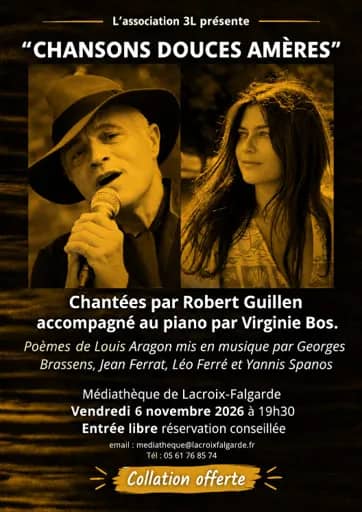 Illustration de l'événement : Concert "Chansons douces amères"
