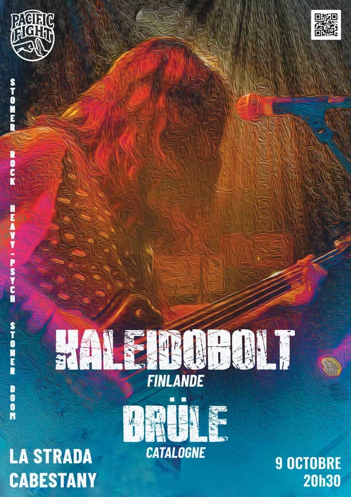Illustration de l'événement : KALEIDOBOLT (Fin) ♦ BRÜLE (66) | heavy-psych, stoner rock, stoner doom - @Cabestany
