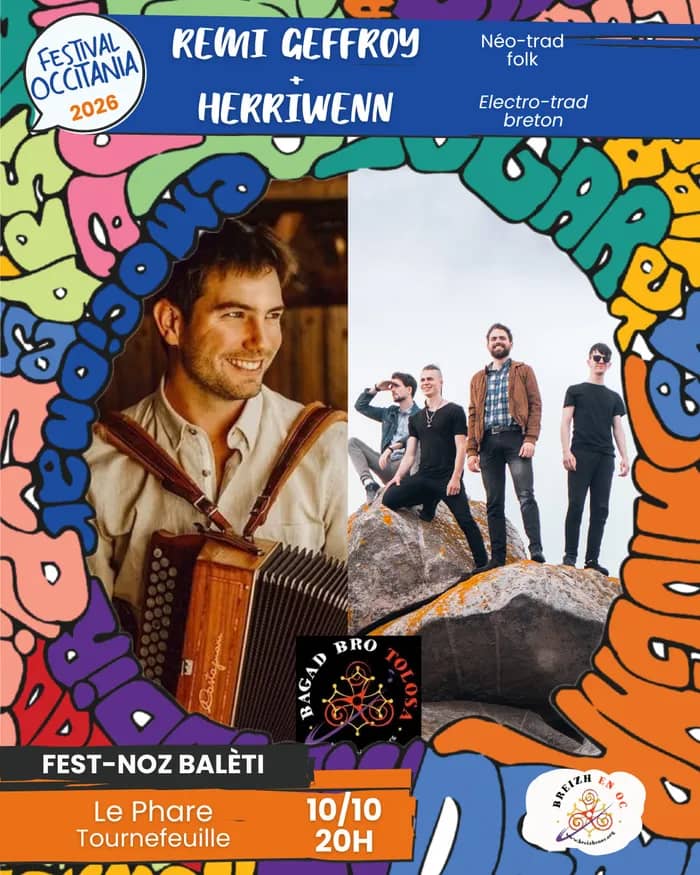 Illustration de l'événement : Rémi Geffroy + Herriwen - Fest-noz balèti - Festival Occitania