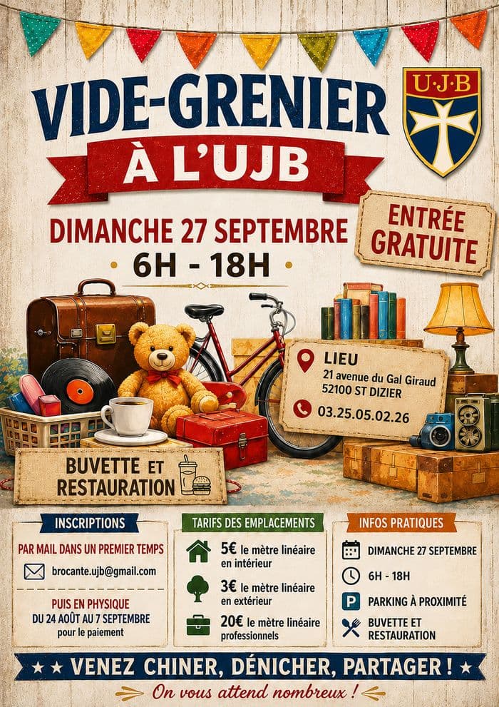 Illustration de l'événement : Vide-grenier à l'UJB