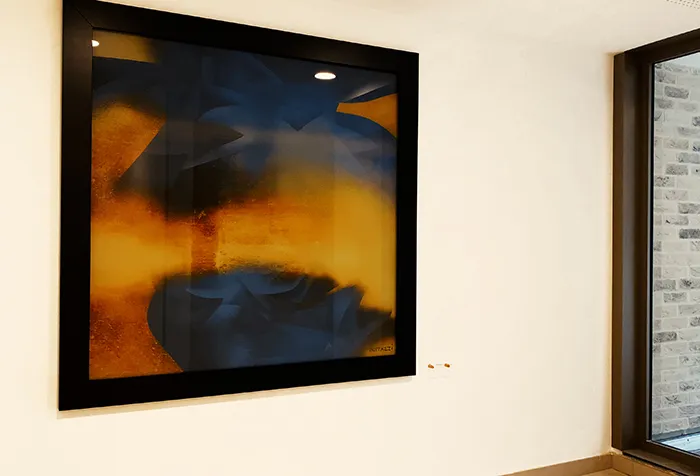 Illustration de l'événement : Trois œuvres or et métal en fusion signées Guillaume Bottazzi à Sceaux