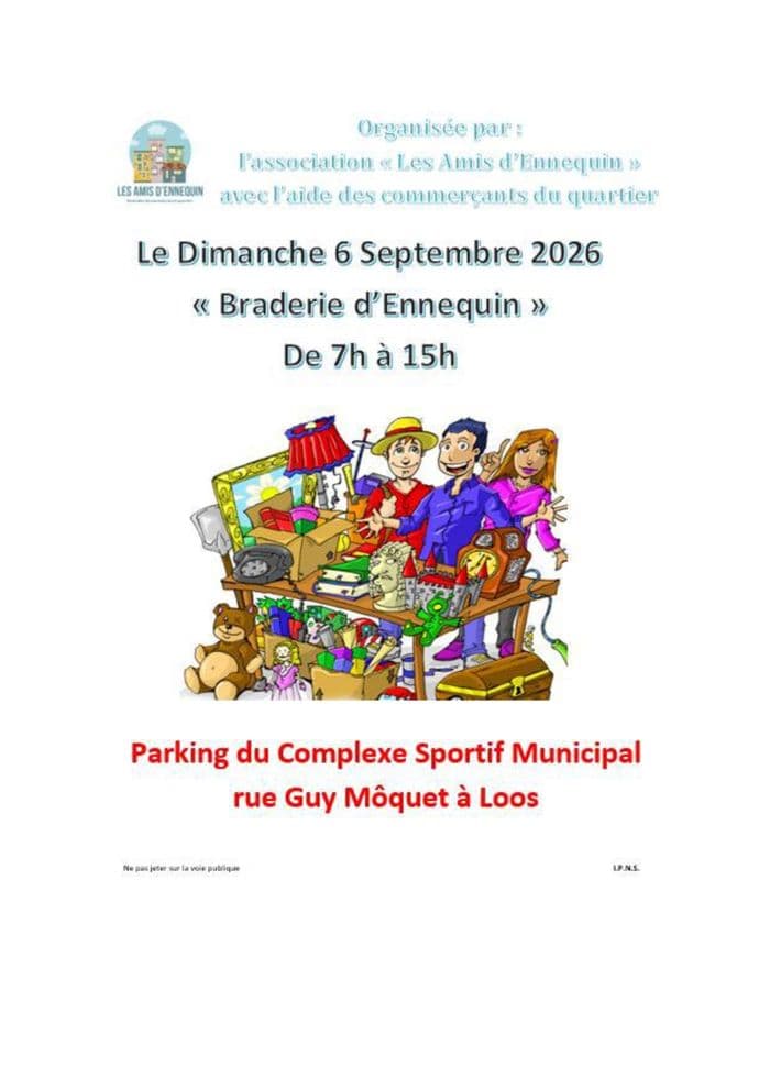 Illustration de l'événement : Braderie d'Ennequin organisée par l'association des Amis d'Ennequin