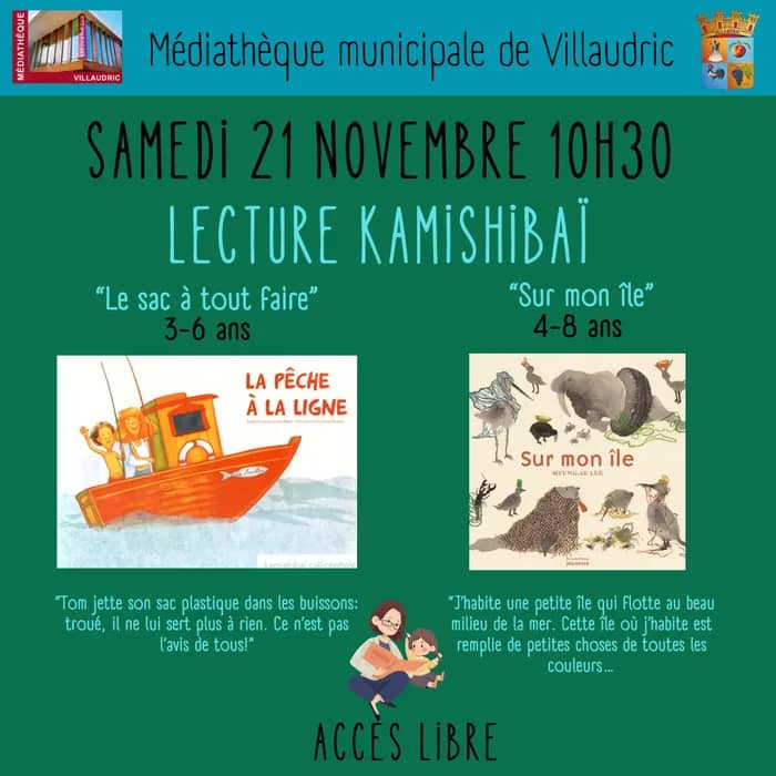 Illustration de l'événement : Samedi 21 novembre à 10h30 lecture Kamishibaï