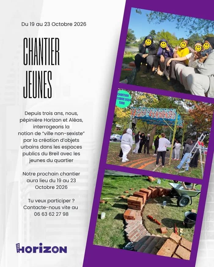Illustration de l'événement : Chantier Jeunes en mixité choisie.