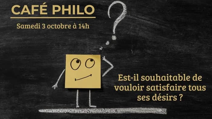 Illustration de l'événement : Café philo : Est-il souhaitable de vouloir satisfaire tous ses désirs ?