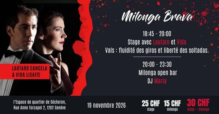 Illustration de l'événement : Milonga Brava avec Lautaro Cancela & Vida Lisaite