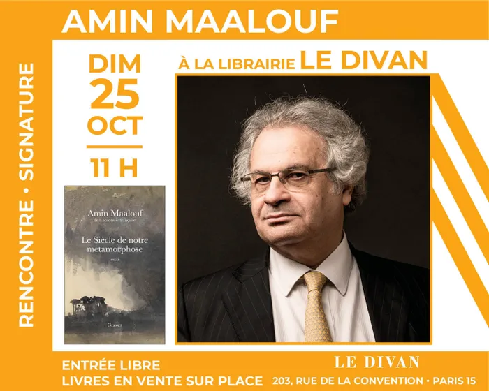 Illustration de l'événement : Amin Maalouf de l'Académie française présente son essai « Le Siècle de notre métamorphose »