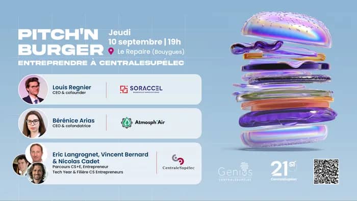 Illustration de l'événement : Pitch'N Burger - Entreprendre à CentraleSupélec