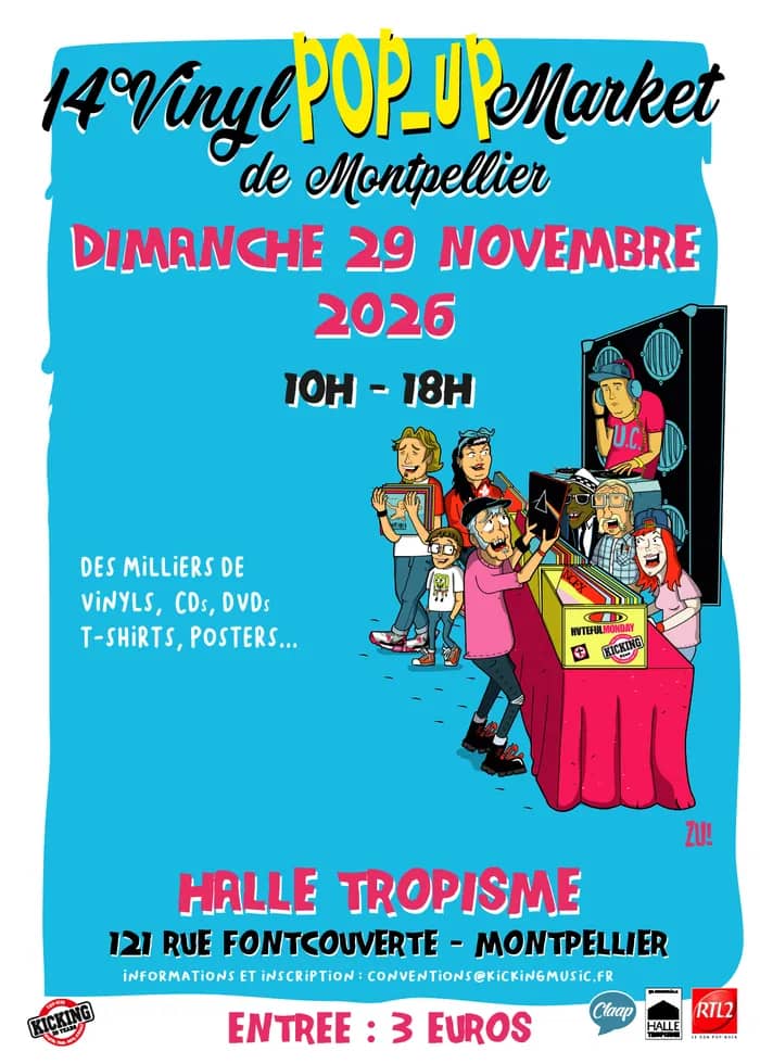 Illustration de l'événement : 14° Vinyl Pop-Up Market de Montpellier