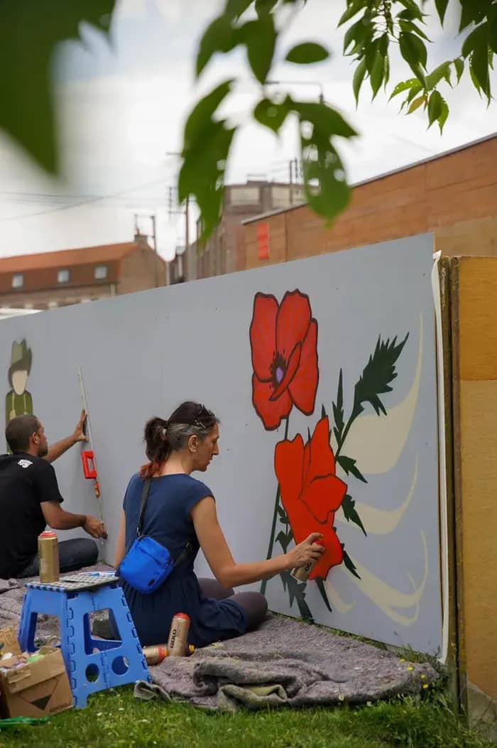 Illustration de l'événement : Ateliers autour d'une fresque murale avec le Collectif Renart