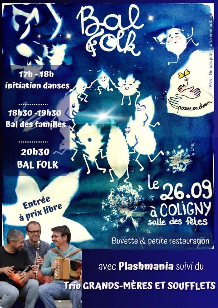 Illustration de l'événement : Bal Folk Coligny avec le trio Grands Mères et Soufflets
