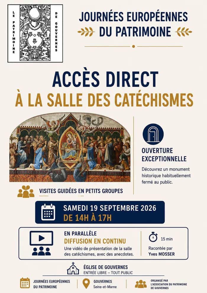 Illustration de l'événement : Visite exceptionnelle de la salle des catéchismes