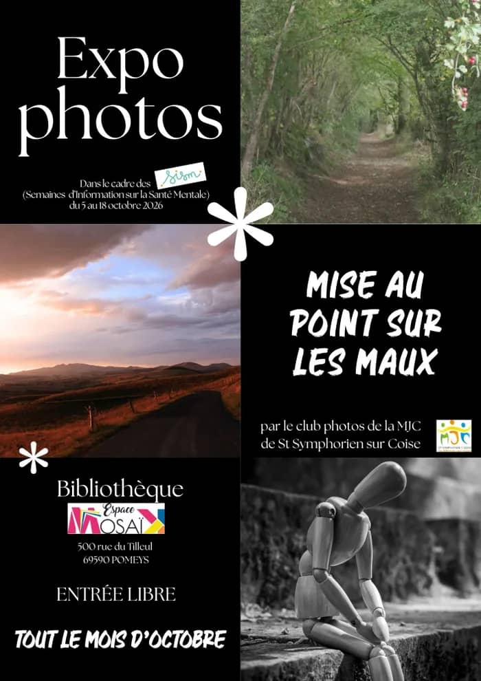 Illustration de l'événement : Exposition Photos en lien avec les Semaines d'Information sur la Santé Mentale (SISM)