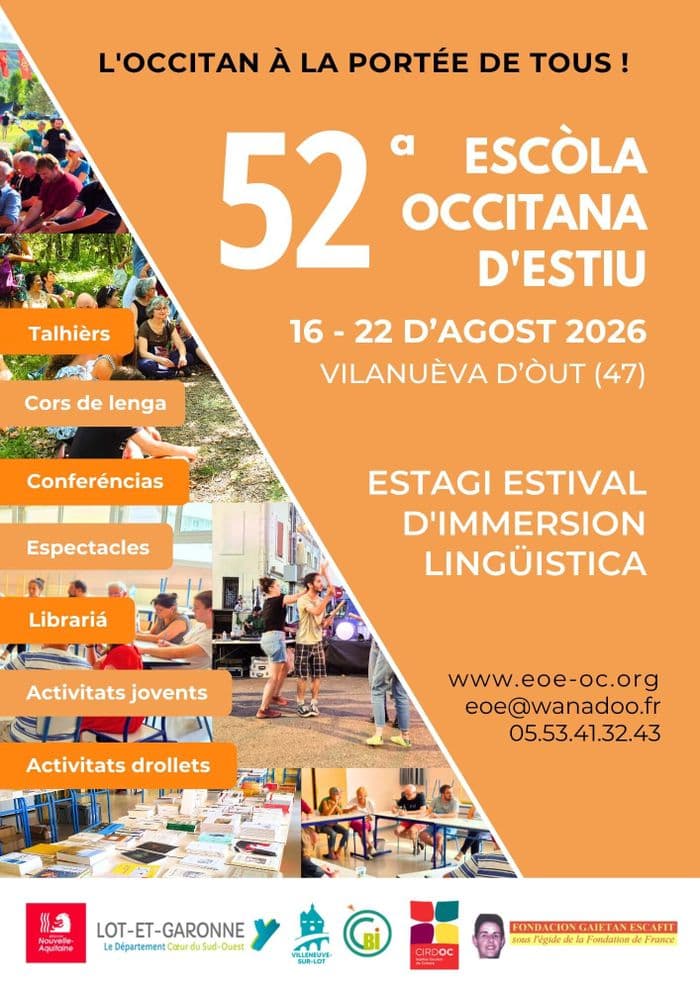 Illustration de l'événement : Retrouvez le CIRDOC - Institut occitan de cultura à la 52e Escòla occitana d'estiu