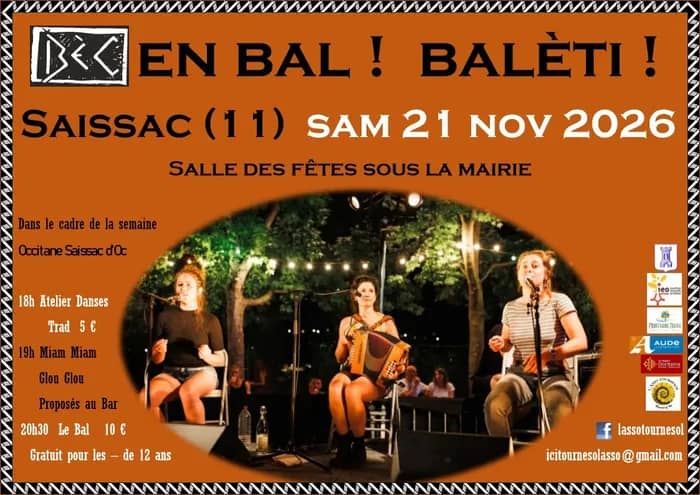 Illustration de l'événement : Grand Balèti pour la clôture de Saissac d'Oc