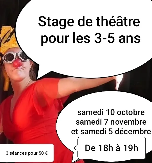 Illustration de l'événement : Stage de théâtre enfants avec Amélie Abrieu à Valenciennes – 10 oct