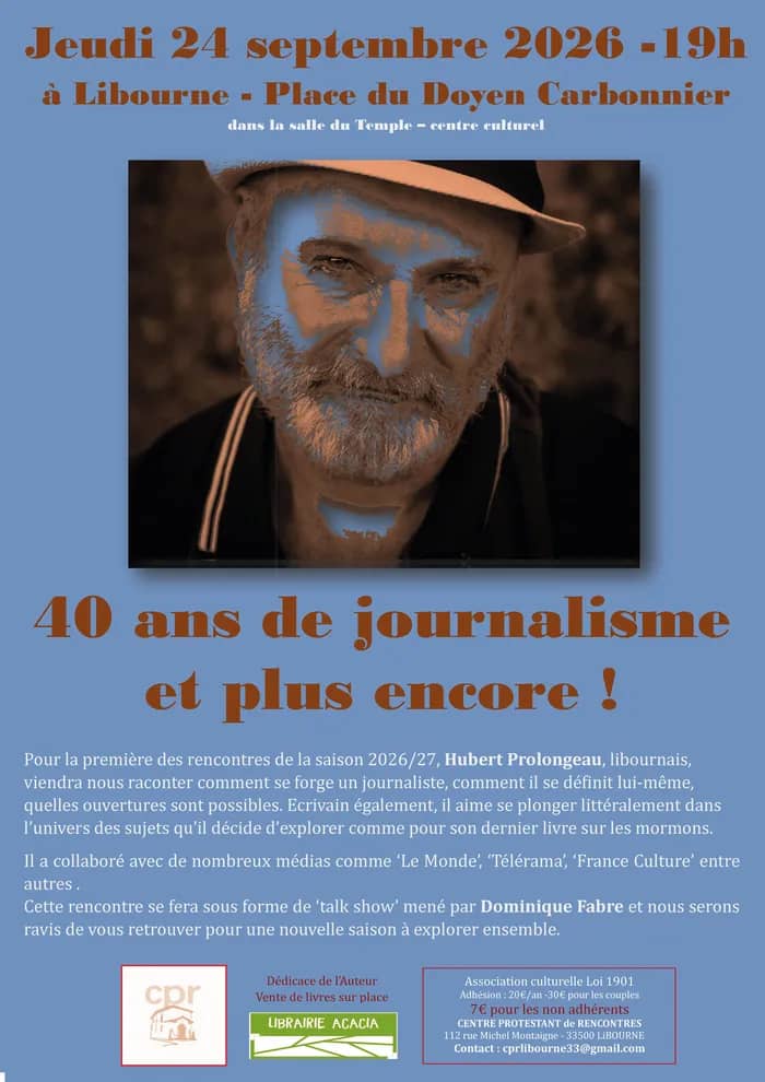 Illustration de l'événement : 40 ans de journalisme et plus encore !
